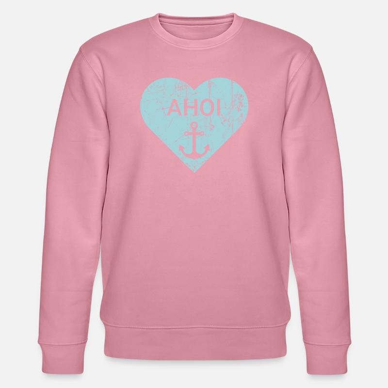 Maritimes Herz - Stanley/Stella Unisex Bio-Sweatshirt CHANGER - Lila Traum