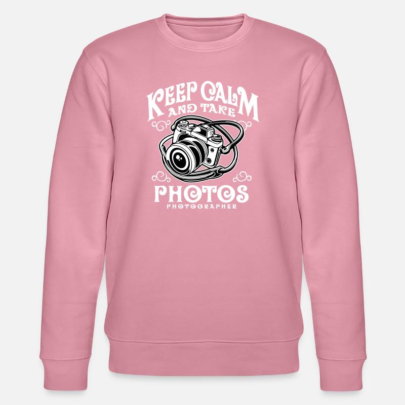Keep Calm and take photos - Stanley/Stella CHANGER Unisex Organic Sweatshirt - lilac dream