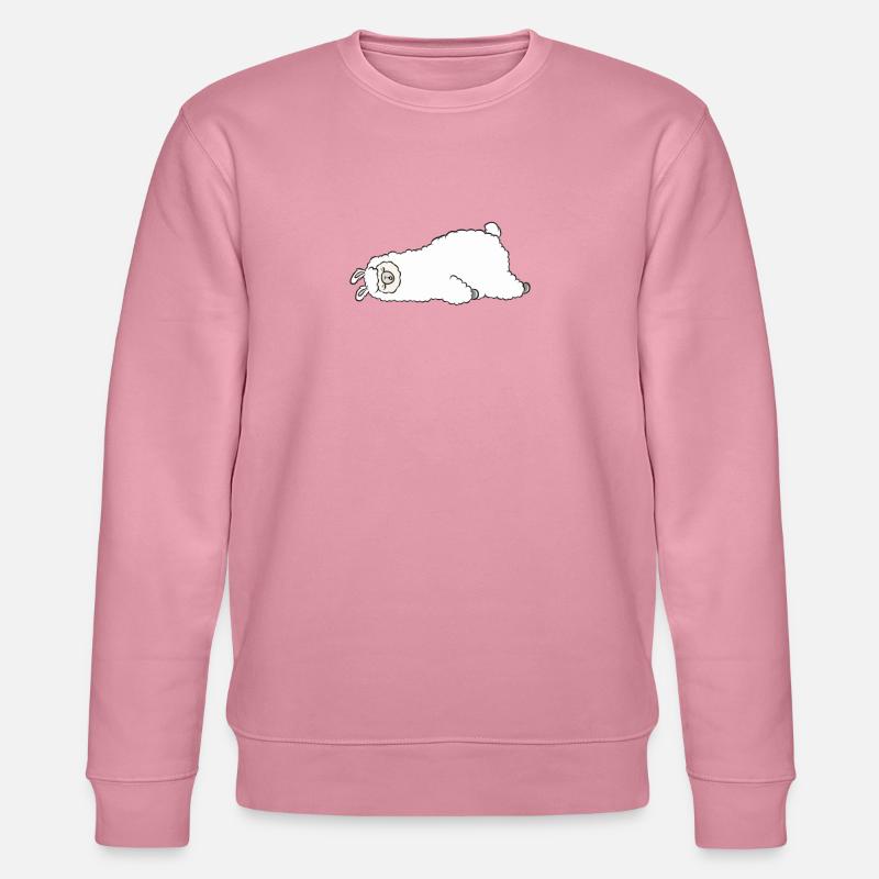 Schlafendes Lama - Stanley/Stella Unisex Bio-Sweatshirt CHANGER - Lila Traum