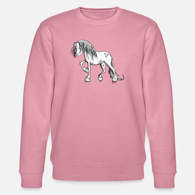 Edles Barockpferd - Stanley/Stella Unisex Bio-Sweatshirt CHANGER  - Lila Traum