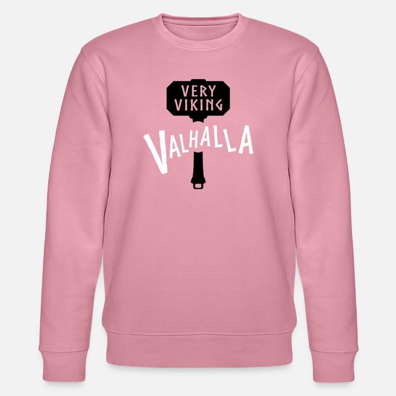 Walhalla Nordisches Krieger-Emblem - Stanley/Stella Unisex Bio-Sweatshirt CHANGER  - Lila Traum