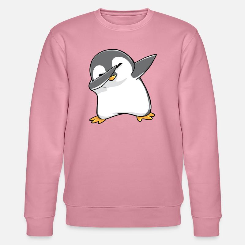 Pinguin Dabbing - Stanley/Stella Unisex Bio-Sweatshirt CHANGER  - Lila Traum