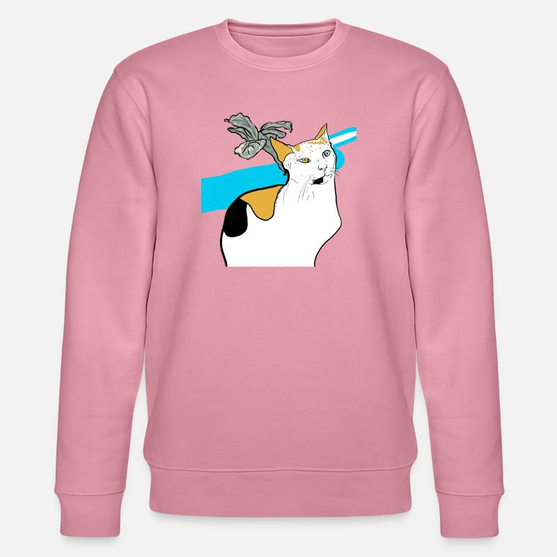 sitting cat - Stanley/Stella CHANGER Unisex Organic Sweatshirt - lilac dream