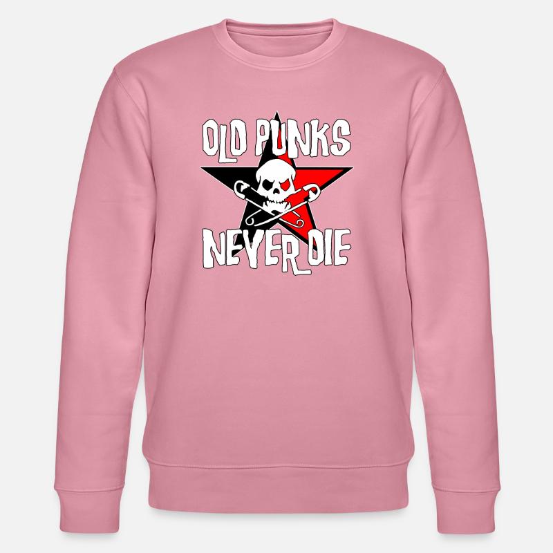 Old Punks Never Die - Stanley/Stella Unisex Bio-Sweatshirt CHANGER  - Lila Traum