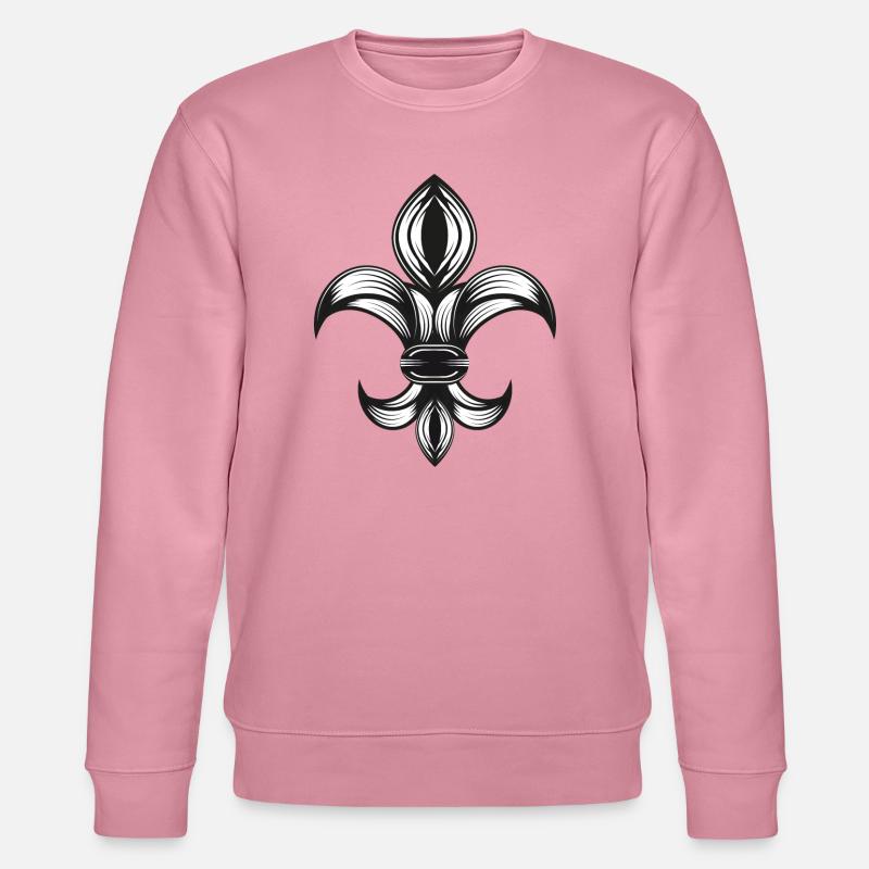 stylized iris - Fleur-de-Lys - Stanley/Stella CHANGER Unisex Organic Sweatshirt - lilac dream