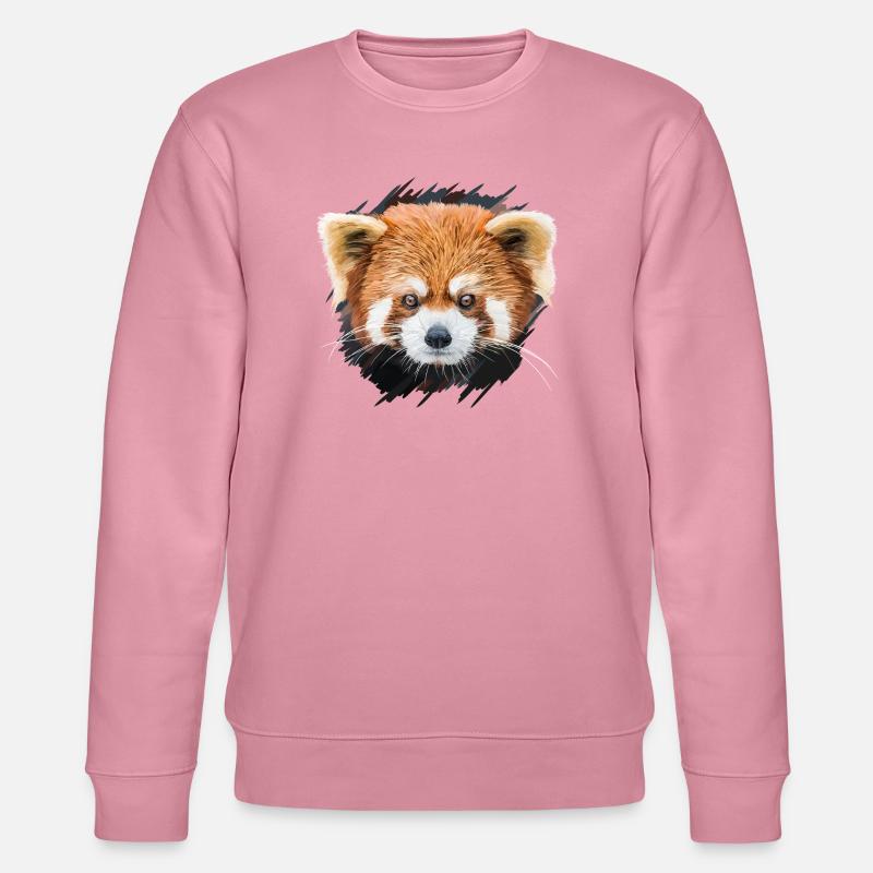 Roter Panda - Stanley/Stella Unisex Bio-Sweatshirt CHANGER  - Lila Traum