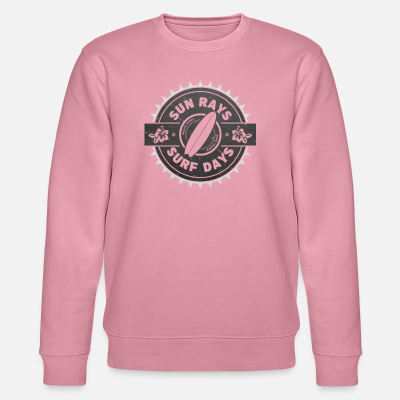 Surfen Retro Surfer Grafikdesign - Stanley/Stella Unisex Bio-Sweatshirt CHANGER  - Lila Traum
