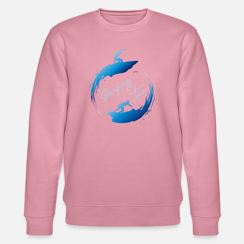 Surf, temps de surf - Sweat bio CHANGER Stanley/Stella Unisexe - lilas onirique
