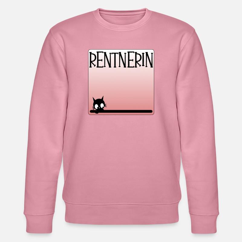 Katzen Rentnerin - Rente - Stanley/Stella Unisex Bio-Sweatshirt CHANGER  - Lila Traum
