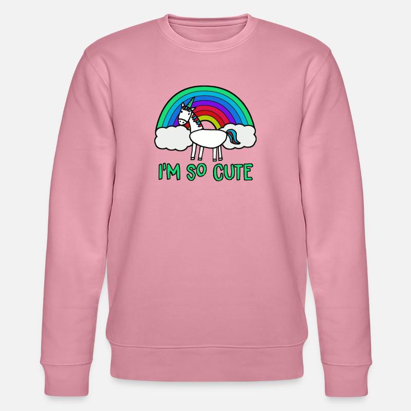 Ich bin so süß - Stanley/Stella Unisex Bio-Sweatshirt CHANGER  - Lila Traum