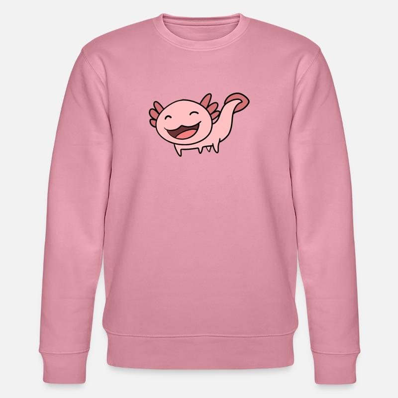 Süßes Axolotl Rosa - Stanley/Stella Unisex Bio-Sweatshirt CHANGER  - Lila Traum