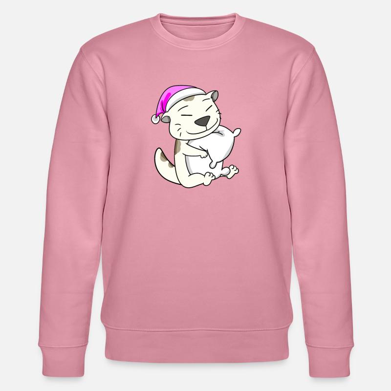 Katze Katzenrasse Devon Rex - Stanley/Stella Unisex Bio-Sweatshirt CHANGER  - Lila Traum