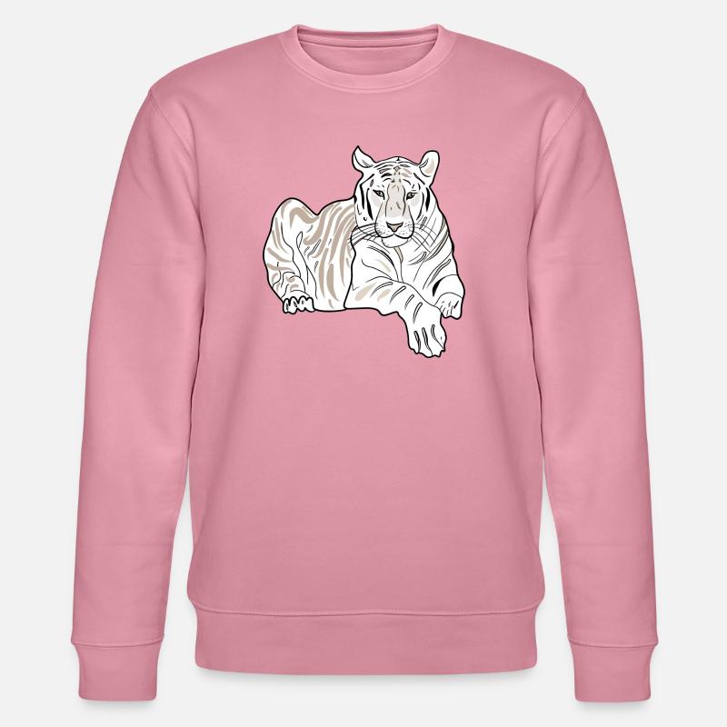 LIEGENDER TIGER - Stanley/Stella Unisex Bio-Sweatshirt CHANGER - Lila Traum