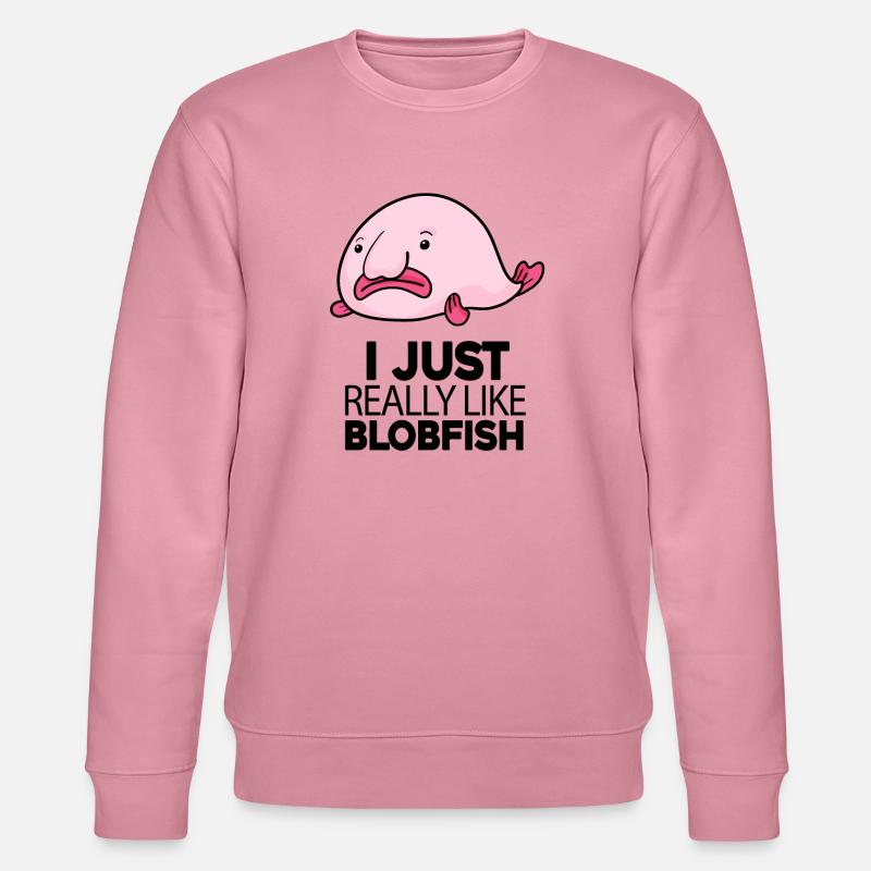 Blobfisch Fisch - Stanley/Stella Unisex Bio-Sweatshirt CHANGER  - Lila Traum