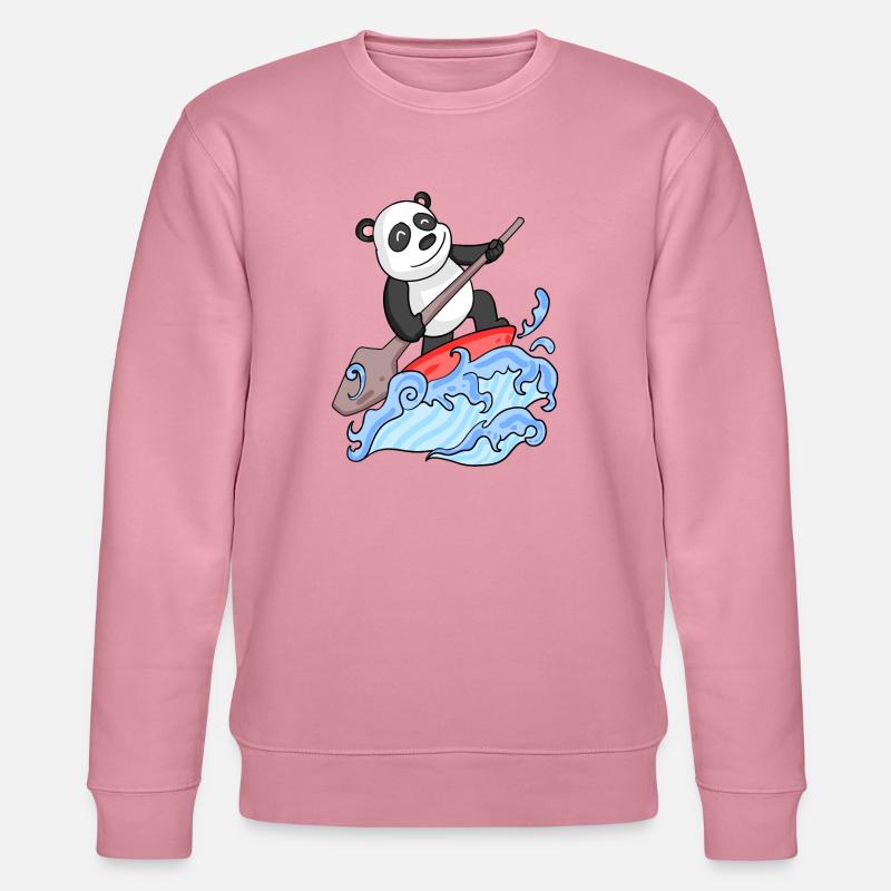Stand Up Paddle Panda - Sweat bio CHANGER Stanley/Stella Unisexe - lilas onirique