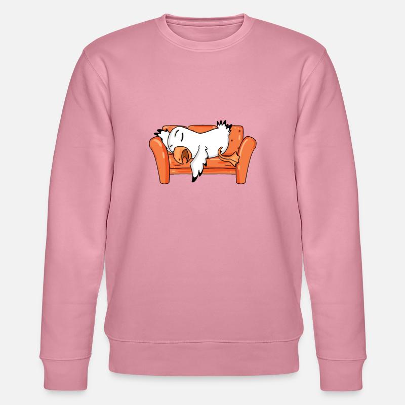 Möwe Müde Schlafen Schlaf - Stanley/Stella Unisex Bio-Sweatshirt CHANGER  - Lila Traum