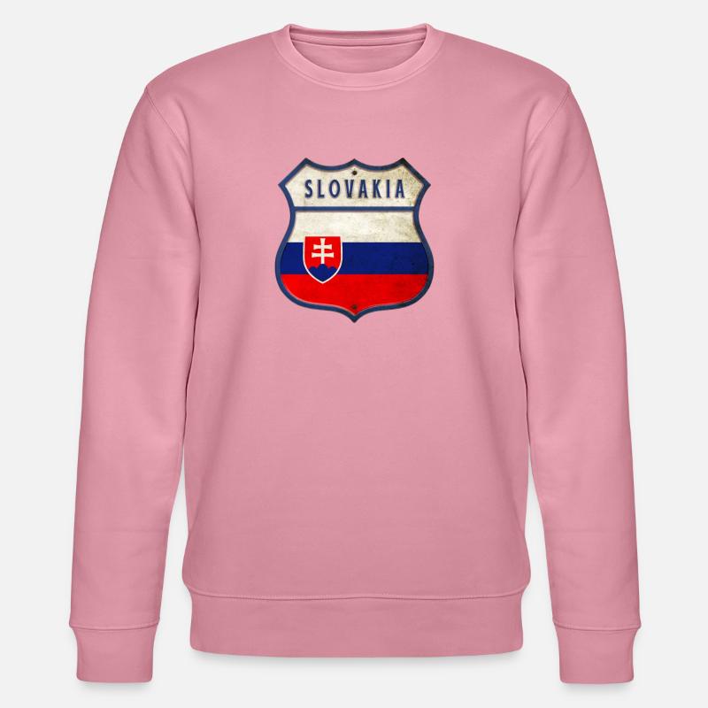 Slowakei Flaggen Wappen Design - Stanley/Stella Unisex Bio-Sweatshirt CHANGER - Lila Traum