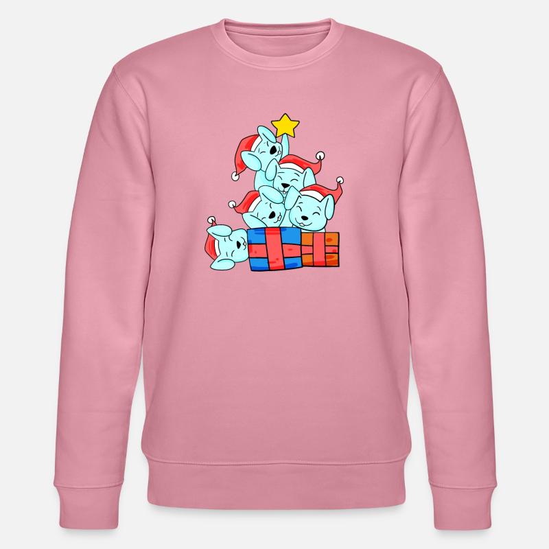 Arbre de Noël Lapin - Sweat bio CHANGER Stanley/Stella Unisexe - lilas onirique