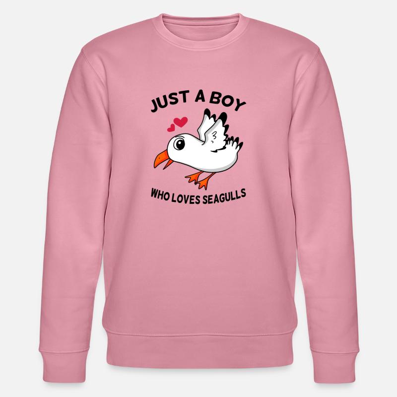 Möwe Spruch - Stanley/Stella Unisex Bio-Sweatshirt CHANGER  - Lila Traum