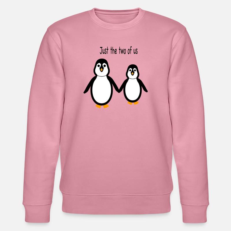 Pinguin - Zwei von uns - Stanley/Stella Unisex Bio-Sweatshirt CHANGER  - Lila Traum