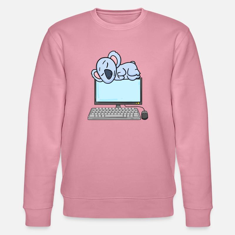 Koala Computer Nerd Programmer Gift - Stanley/Stella CHANGER Unisex Organic Sweatshirt - lilac dream