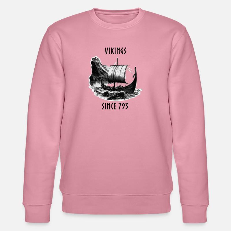 Vikings since 793 - Stanley/Stella Unisex Bio-Sweatshirt CHANGER  - Lila Traum