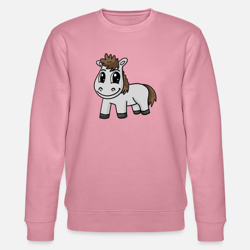 Pferd - Stanley/Stella Unisex Bio-Sweatshirt CHANGER  - Lila Traum
