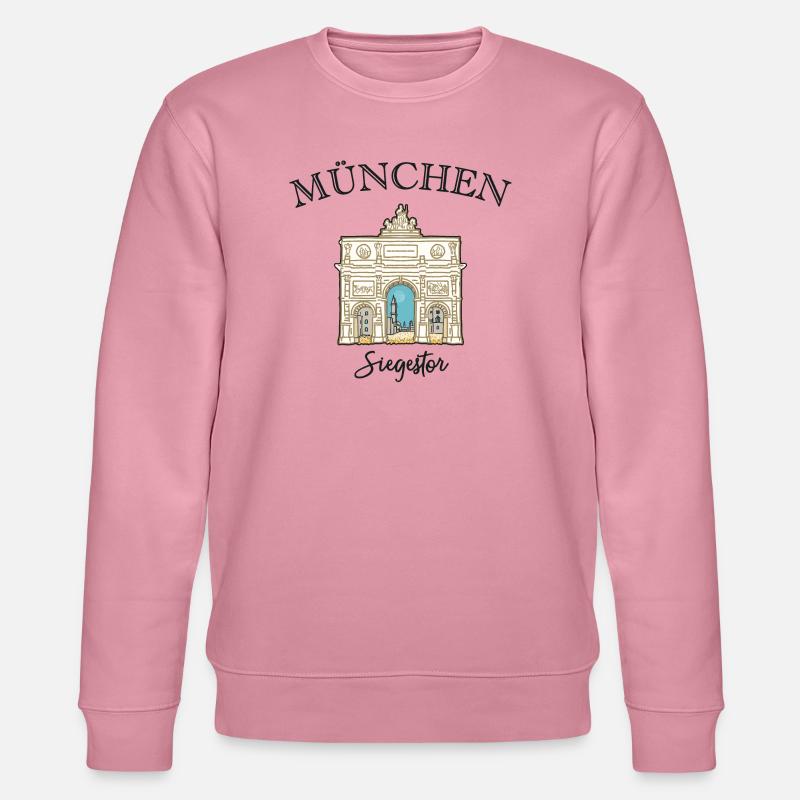 Siegestor München, Friedensmahnmal - Stanley/Stella Unisex Bio-Sweatshirt CHANGER  - Lila Traum