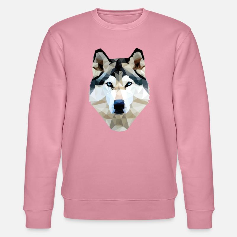Husky Hund Polygon - Stanley/Stella Unisex Bio-Sweatshirt CHANGER  - Lila Traum