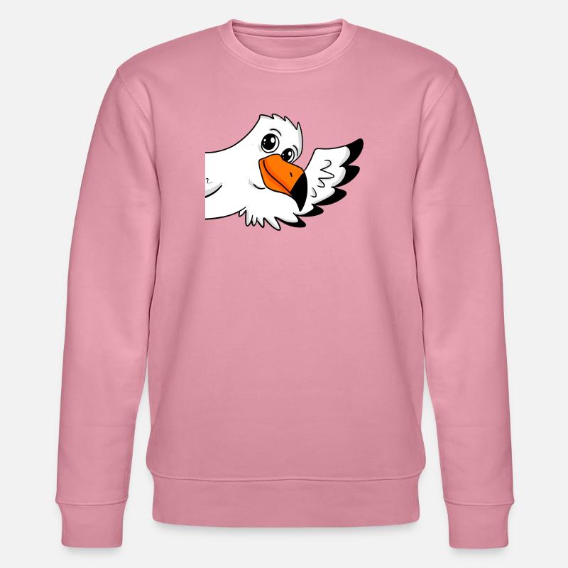 Möwe Gruß Begrüßung - Stanley/Stella Unisex Bio-Sweatshirt CHANGER  - Lila Traum