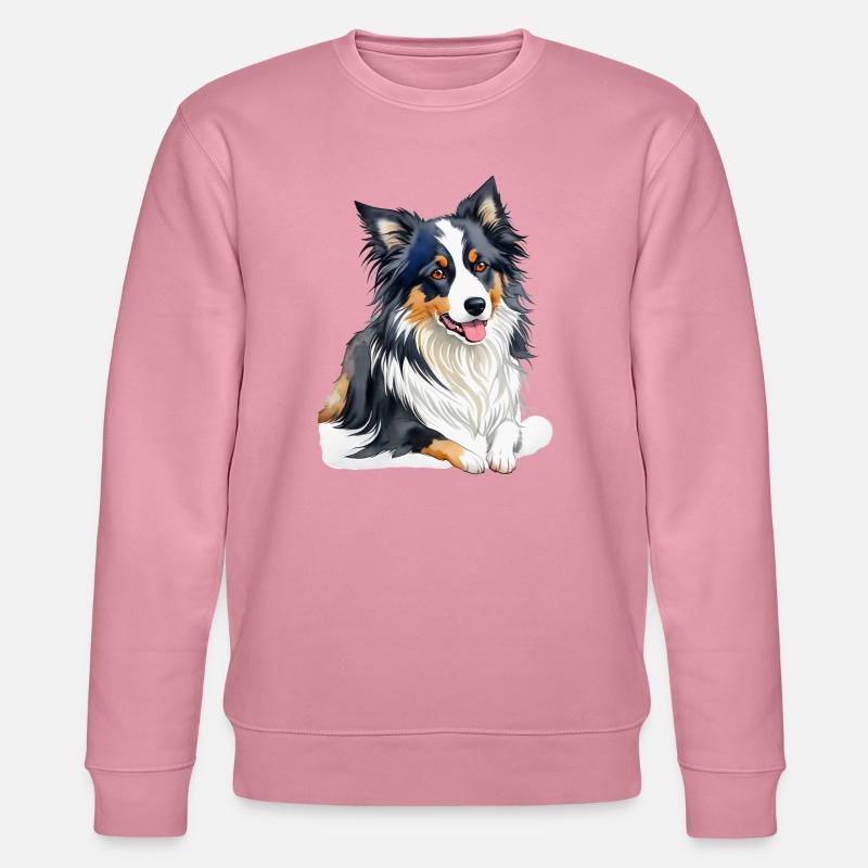 Border Collie - Stanley/Stella Unisex Bio-Sweatshirt CHANGER  - Lila Traum