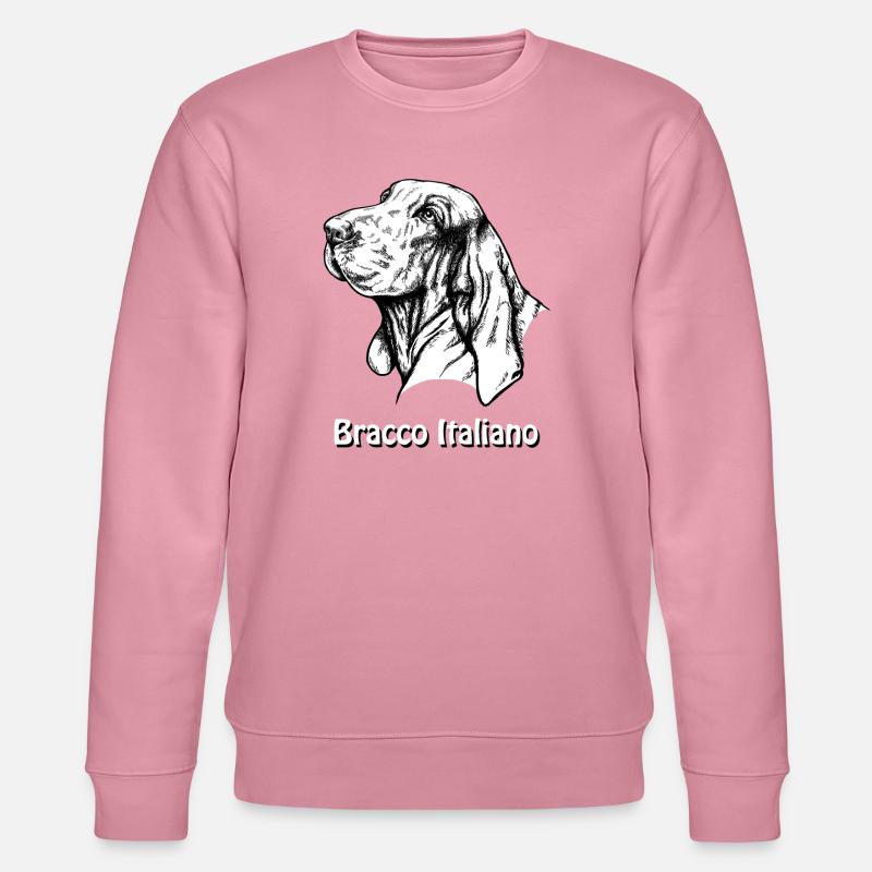 Bracco Italiano Portrait mit Text - Stanley/Stella Unisex Bio-Sweatshirt CHANGER  - Lila Traum
