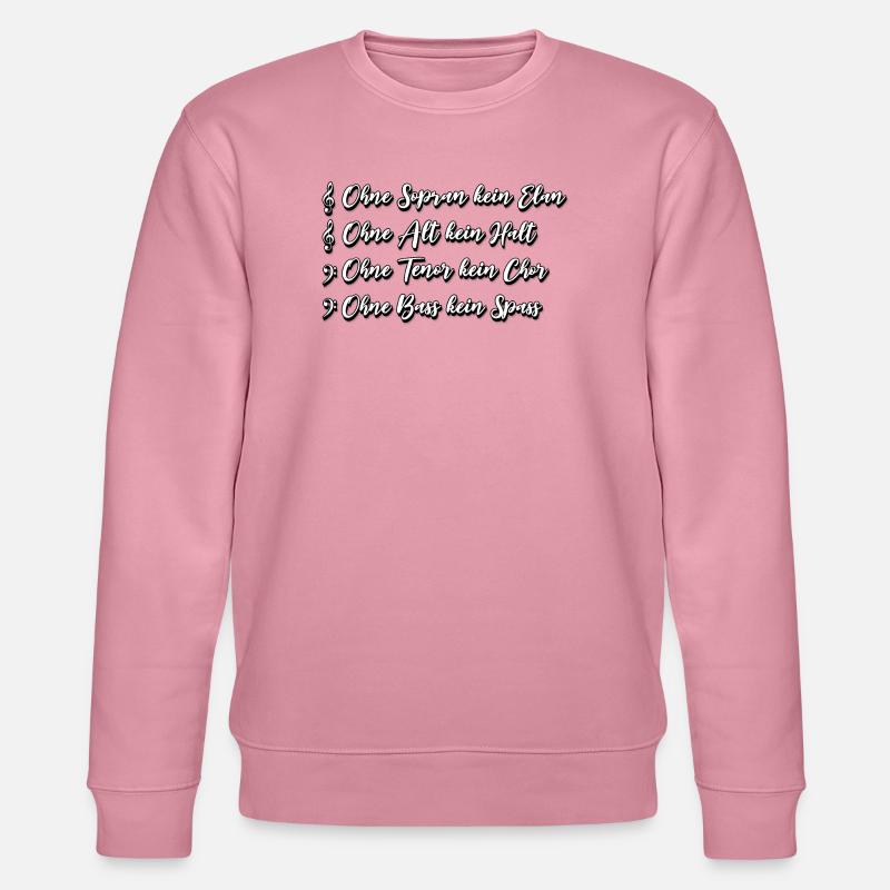 SATB Chor Spruch - Stanley/Stella Unisex Bio-Sweatshirt CHANGER  - Lila Traum