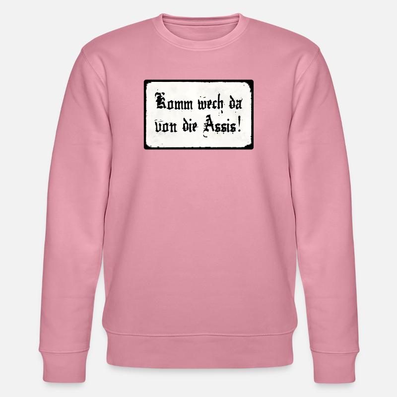 Komm wech da von die Assis - Stanley/Stella Unisex Bio-Sweatshirt CHANGER  - Lila Traum