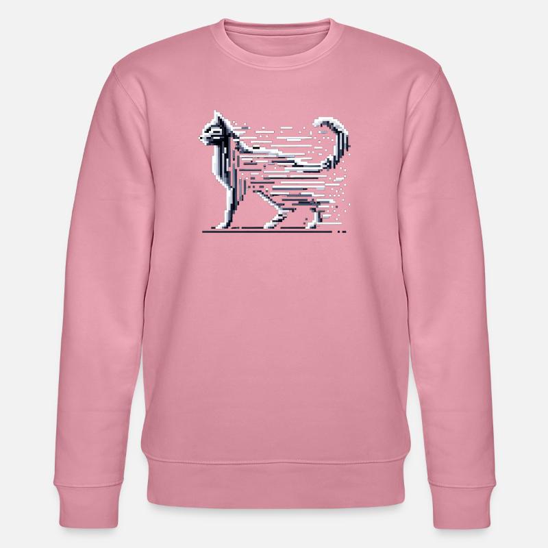 Chat Pixel - Sweat bio CHANGER Stanley/Stella Unisexe - lilas onirique