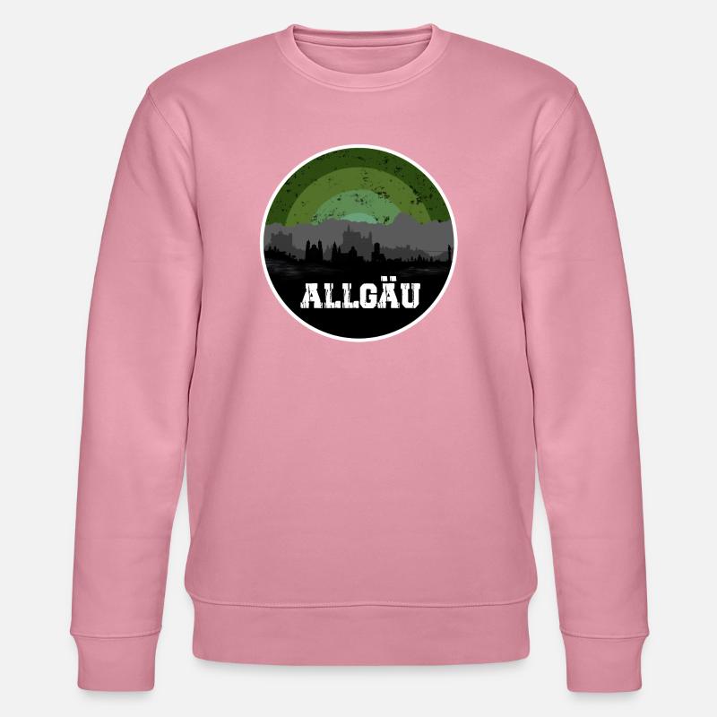 Allgäu Original Skyline - Stanley/Stella Unisex Bio-Sweatshirt CHANGER  - Lila Traum