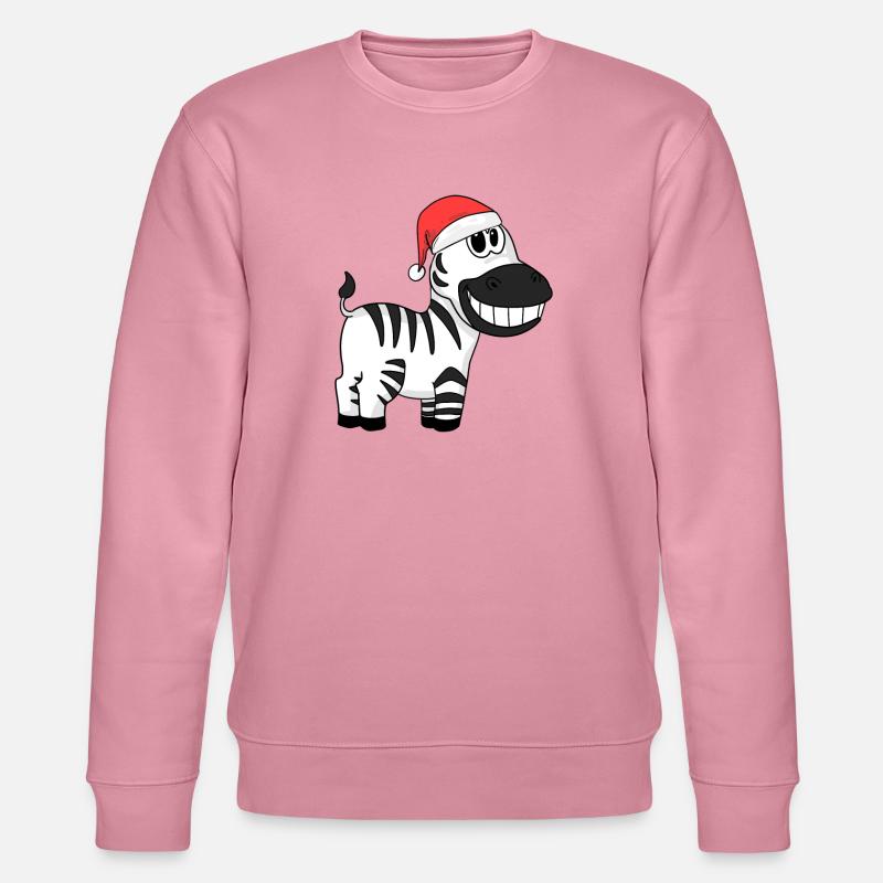 Zebra Weihnachten - Stanley/Stella Unisex Bio-Sweatshirt CHANGER  - Lila Traum