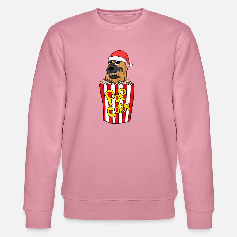 Deutscher Schäferhund Hund Tier Weihnachten - Stanley/Stella Unisex Bio-Sweatshirt CHANGER  - Lila Traum