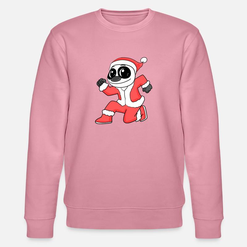 Panda Kuscheltier Weihnachten - Stanley/Stella Unisex Bio-Sweatshirt CHANGER - Lila Traum