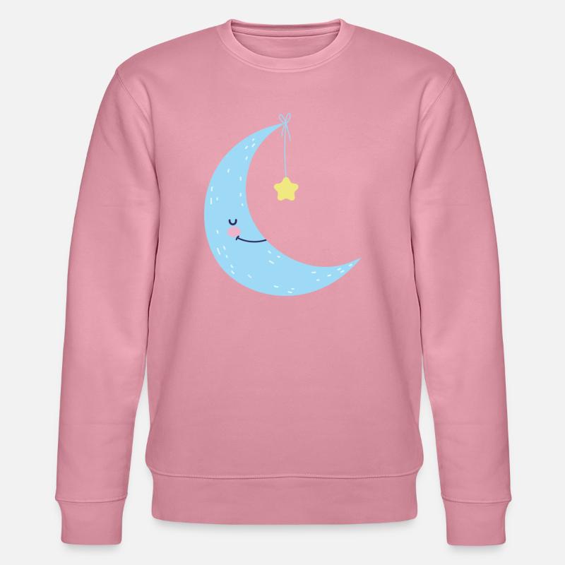 Mond- und Sternennachtglückseligkeit - Stanley/Stella Unisex Bio-Sweatshirt CHANGER - Lila Traum