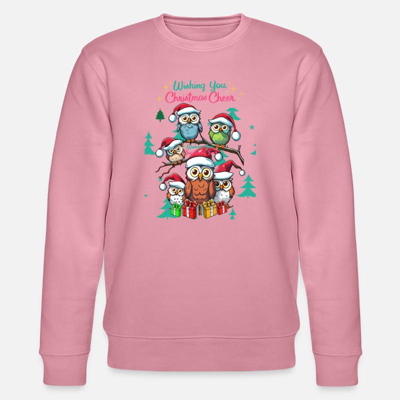 Festliche Eule Weihnachtsstimmung Design - Stanley/Stella Unisex Bio-Sweatshirt CHANGER  - Lila Traum