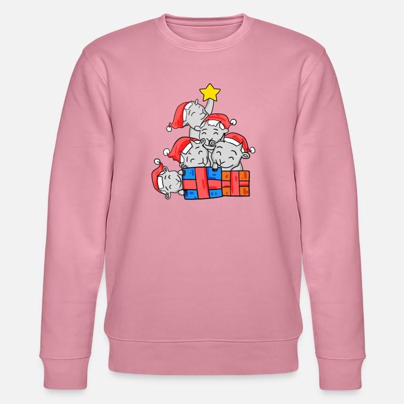 Chèvre Arbre De Noël Noël - Sweat bio CHANGER Stanley/Stella Unisexe - lilas onirique