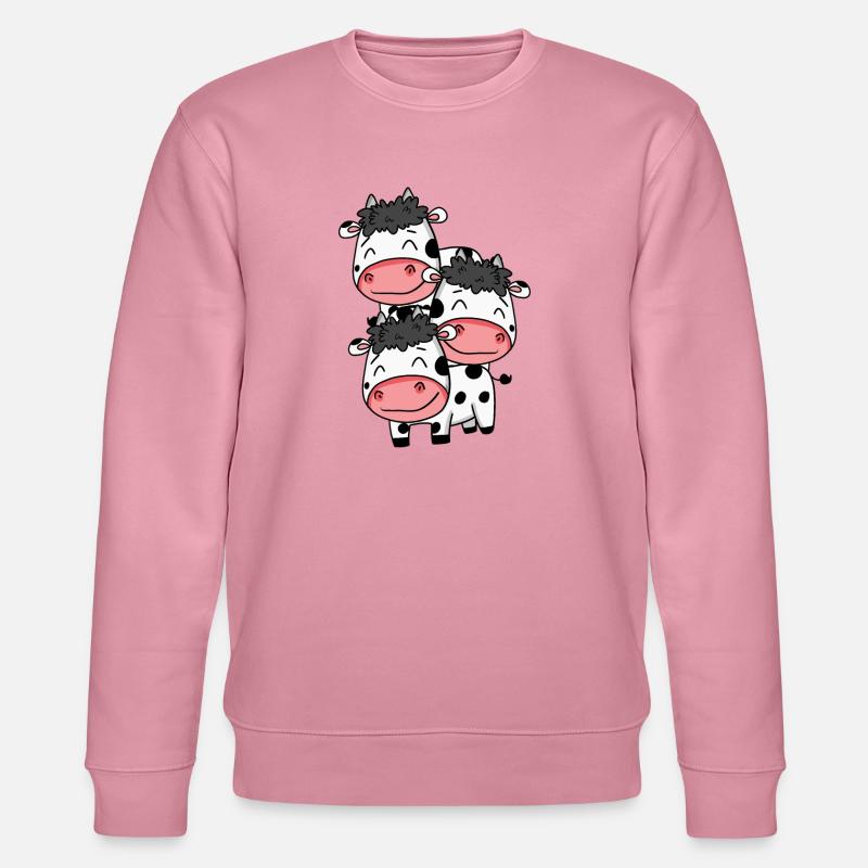 Vaches mignonnes - Motif de vache - Sweat bio CHANGER Stanley/Stella Unisexe - lilas onirique