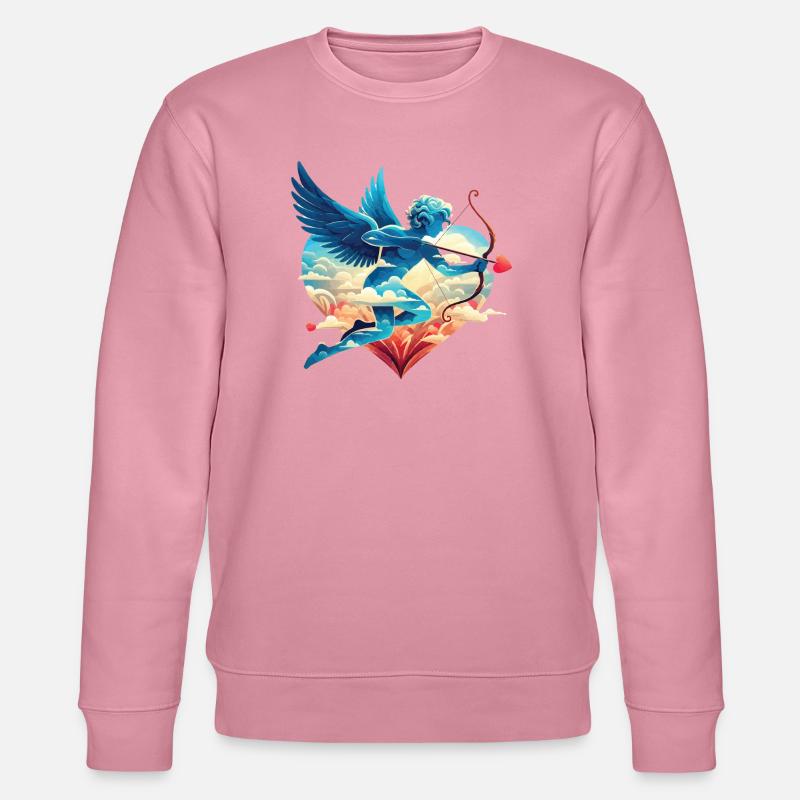 Cupidon céleste aux ailes rêveuses - Sweat bio CHANGER Stanley/Stella Unisexe - lilas onirique
