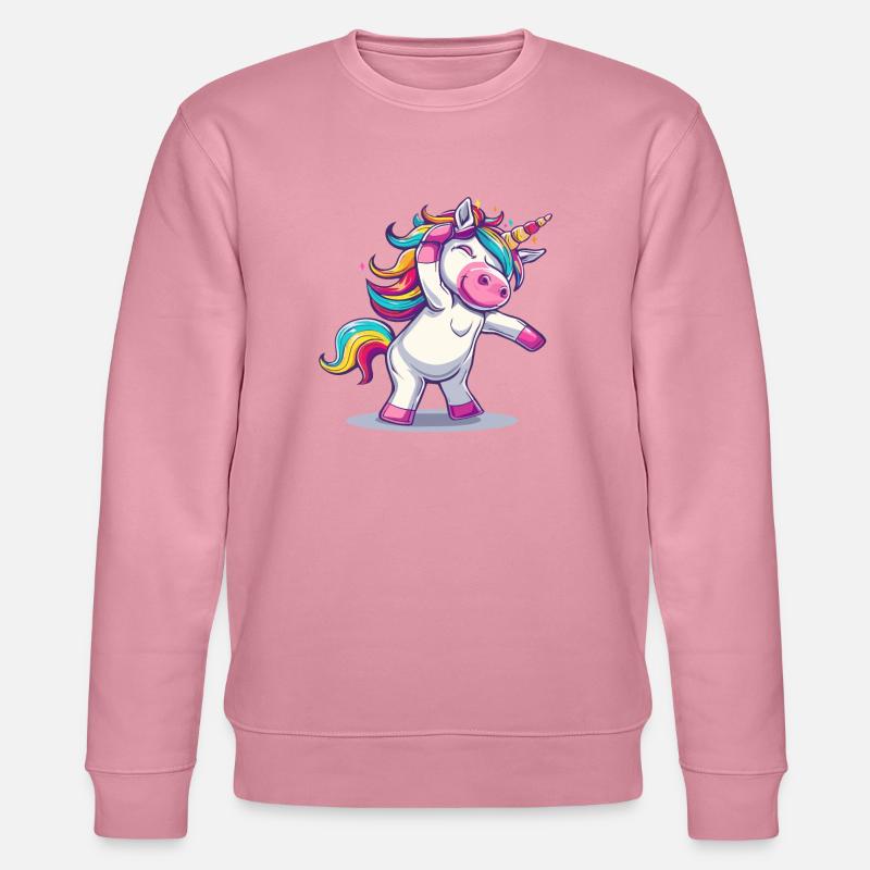 Tanzendes Einhorn - Stanley/Stella Unisex Bio-Sweatshirt CHANGER - Lila Traum