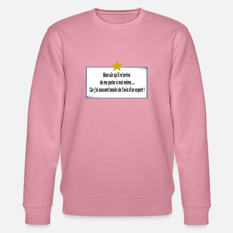 Ich rede mit mir selbst - Stanley/Stella Unisex Bio-Sweatshirt CHANGER  - Lila Traum