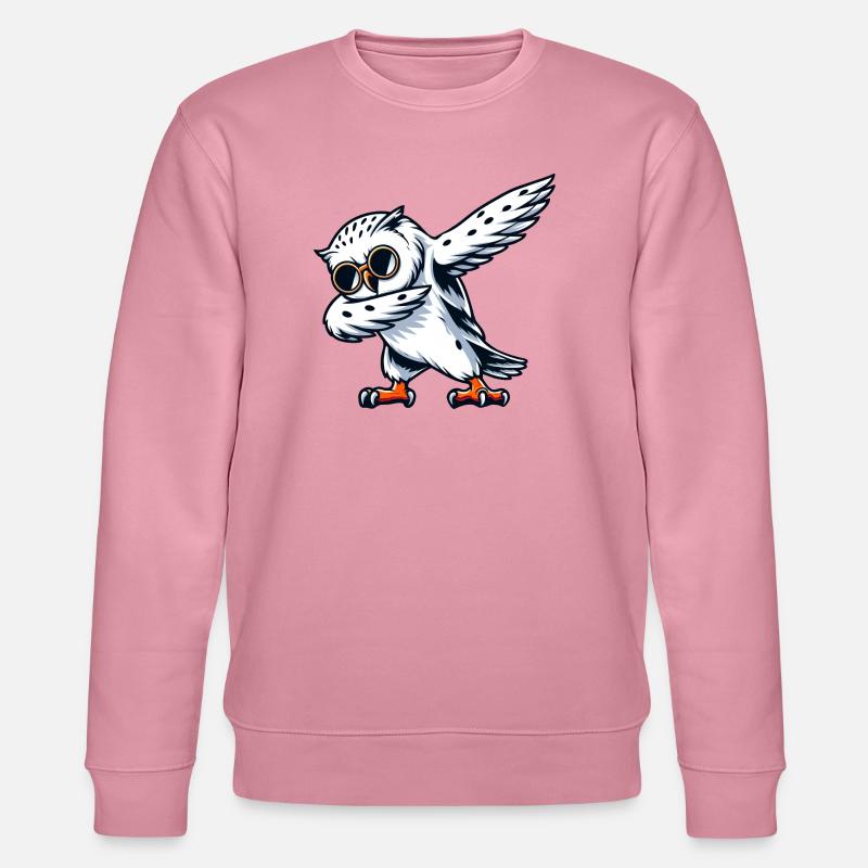 Coole Schneeeule Dabbing Pose - Stanley/Stella Unisex Bio-Sweatshirt CHANGER  - Lila Traum