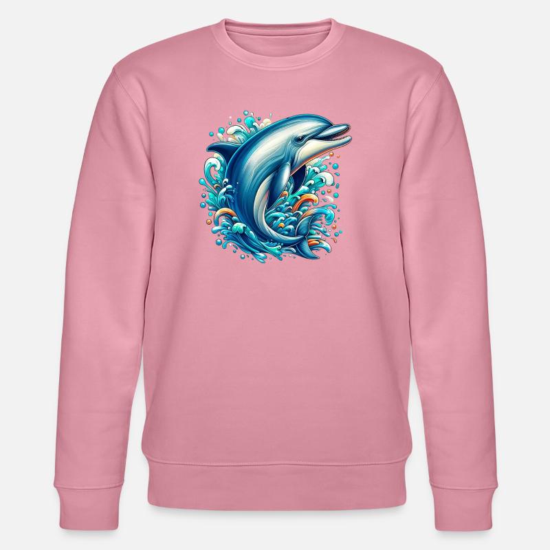 Delfin - Stanley/Stella Unisex Bio-Sweatshirt CHANGER - Lila Traum