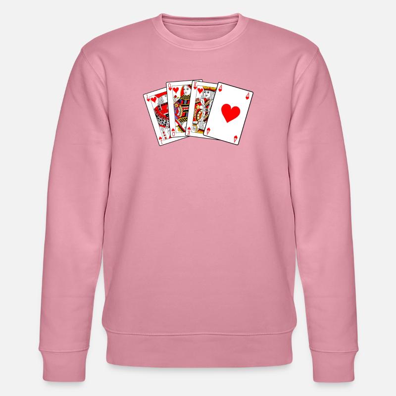Bube Dame König Ass - Stanley/Stella Unisex Bio-Sweatshirt CHANGER  - Lila Traum