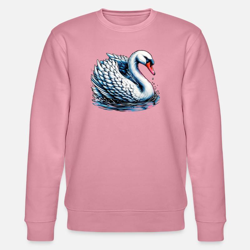 Schwan - Stanley/Stella Unisex Bio-Sweatshirt CHANGER  - Lila Traum